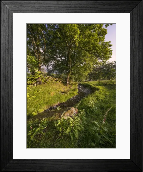 Framed Print : Farmland near snowdonia National Park, northern Wales, United Kingdom