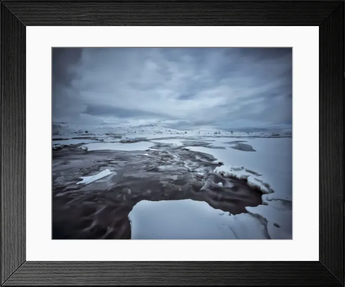 Framed Print : Iced over Reykholt Framed Print : Iced over Reykholt