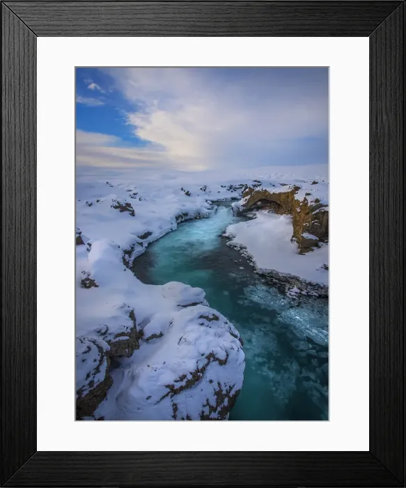 Framed Print : Winter at Godafoss