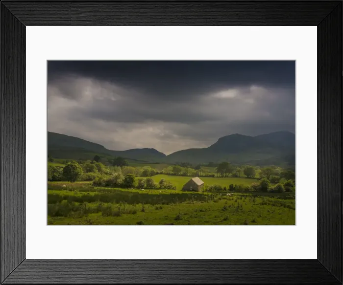 Framed Print : View to Snowdonia, Wales, United Kingdom Framed Print : View to Snowdonia, Wales, United Kingdom