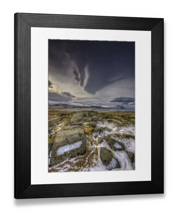Framed Print : Approaching Storm Breidamerkur Framed Print : Approaching Storm Breidamerkur
