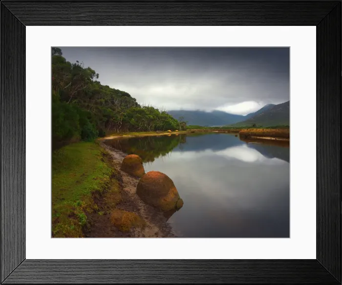Framed Print : Tidal river estuary, Wilsons Promontory national park, Victoria, Australia Framed Print : Tidal river estuary, Wilsons Promontory national park, Victoria, Australia