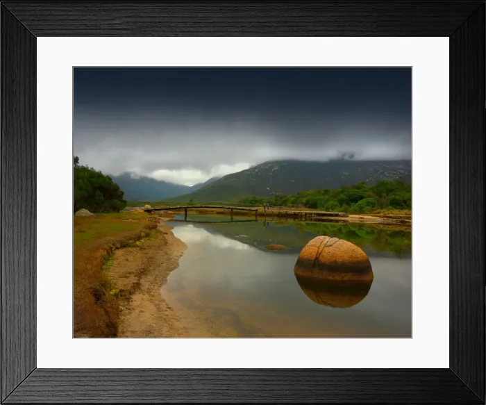 Framed Print : Tidal river estuary, Wilsons Promontory national park, Victoria, Australia