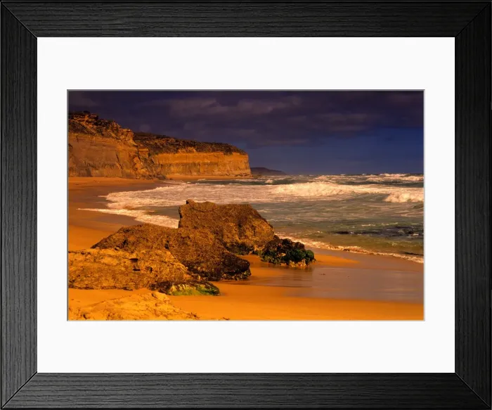 Framed Print : Coastal view, shipwreck coastline, Victoria, Australia
