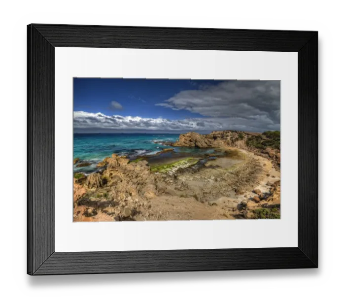 Framed Print : The Crags, an unusual coastal area near Port Fairy, Victoria, Australia Framed Print : The Crags, an unusual coastal area near Port Fairy, Victoria, Australia