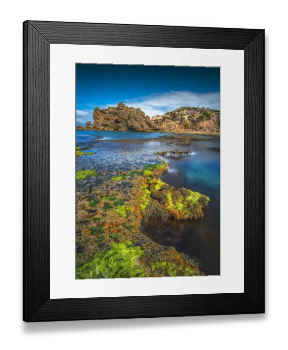 Framed Print : The Crags, an unusual coastal area near Port Fairy, Victoria, Australia