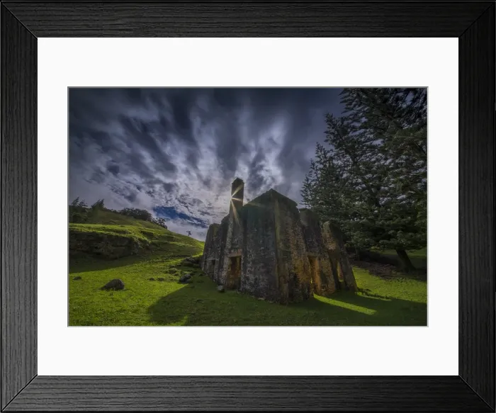 Framed Print : Sunstar at Arthurs Vale