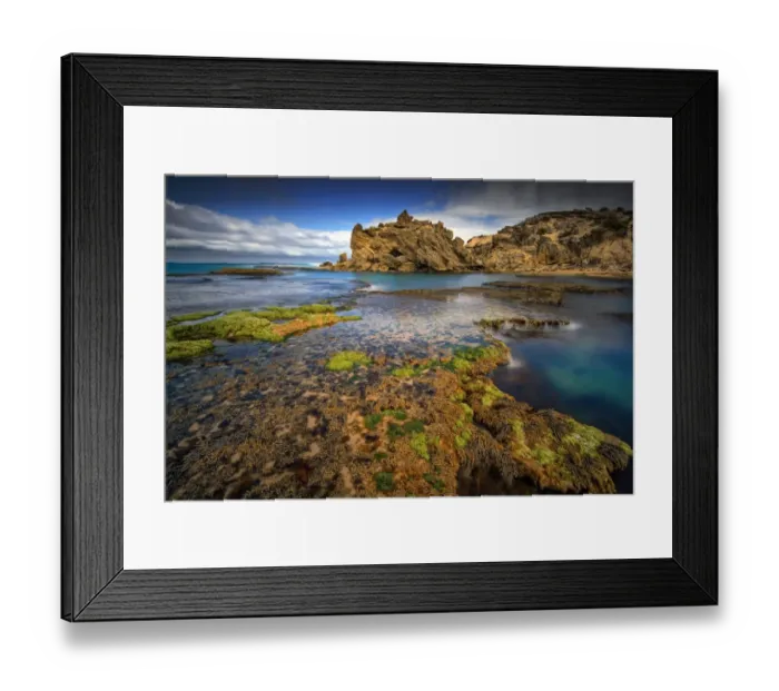 Framed Print : The Crags, an unusual coastal area near Port Fairy, Victoria, Australia Framed Print : The Crags, an unusual coastal area near Port Fairy, Victoria, Australia