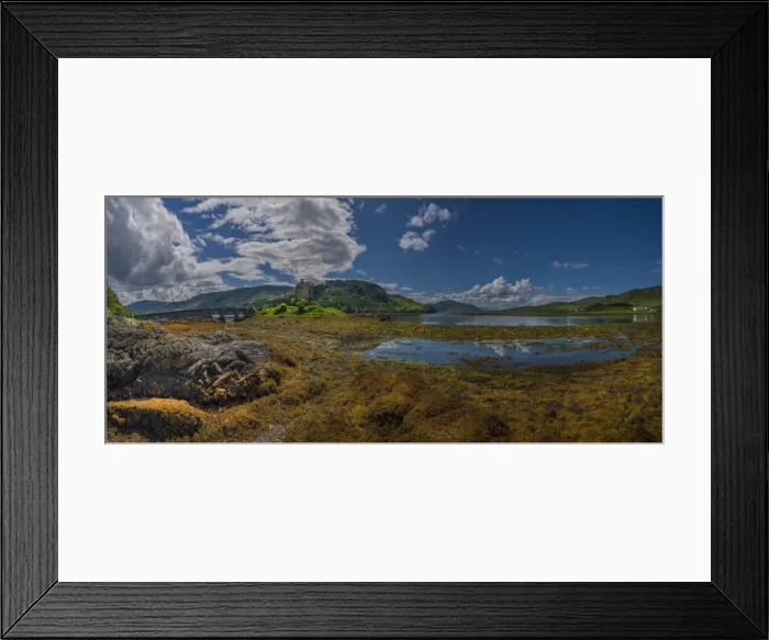 Framed Print : Panorama of Eilean Donan Castle