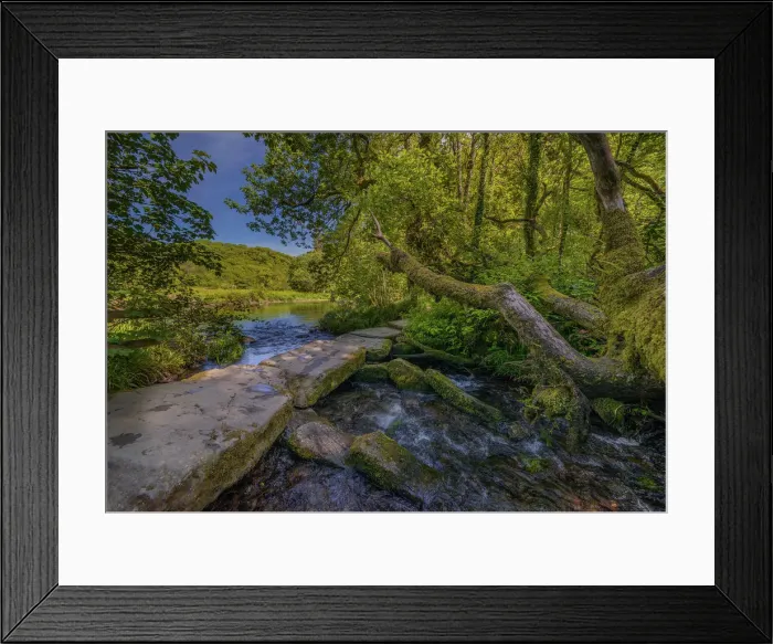 Framed Print : Tarr steps Exmoor