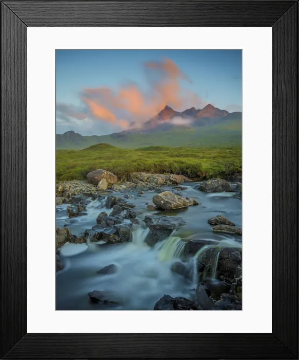 Framed Print : Sligachan moor dusk
