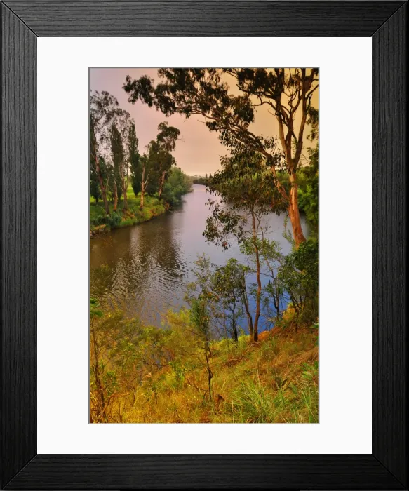 Framed Print : A view of the Tambo river, east Gippsland, Victoria, Australia Framed Print : A view of the Tambo river, east Gippsland, Victoria, Australia