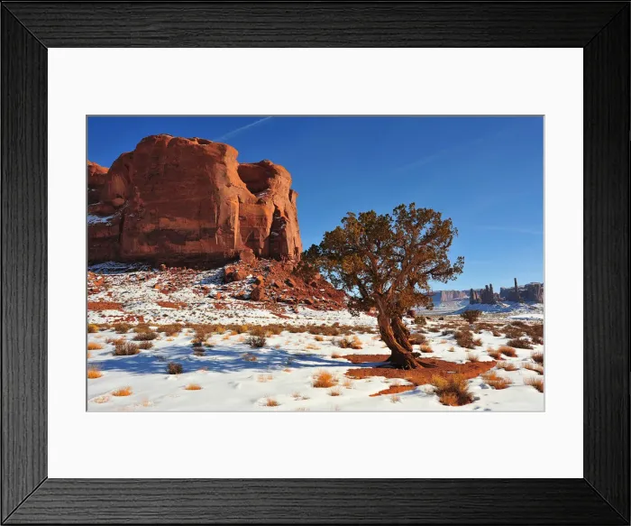 Framed Print : A winter mantle of snow in Canyon De Chelly, Arizona, Western united States of America Framed Print : A winter mantle of snow in Canyon De Chelly, Arizona, Western united States of America