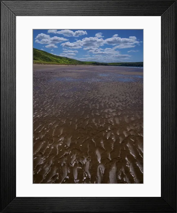 Framed Print : Low tide Woolacombe Framed Print : Low tide Woolacombe