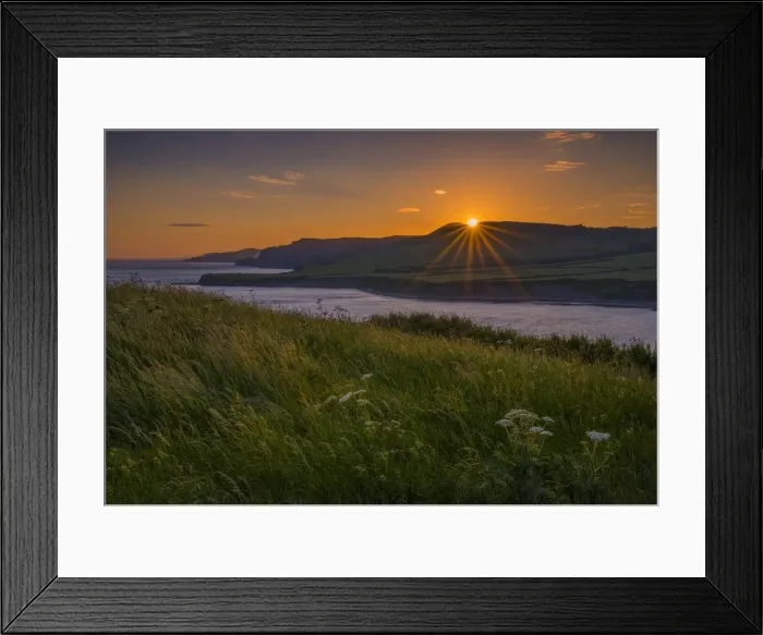 Framed Print : Jurassic coast dusk Framed Print : Jurassic coast dusk