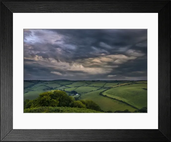 Framed Print : Combe Martin Dawn Framed Print : Combe Martin Dawn