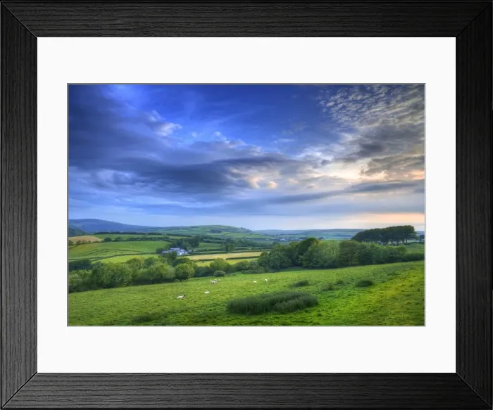 Framed Print : Early morning near Blackmoor gate