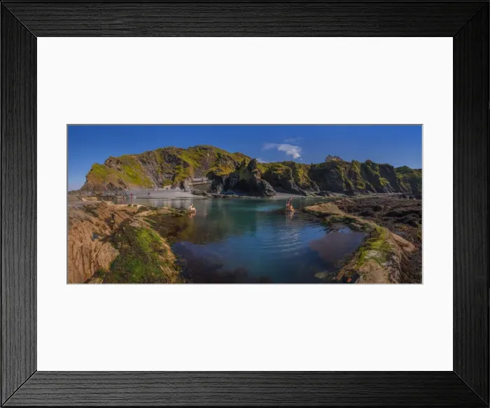 Framed Print : Bathing sea pool Ilfracombe Framed Print : Bathing sea pool Ilfracombe