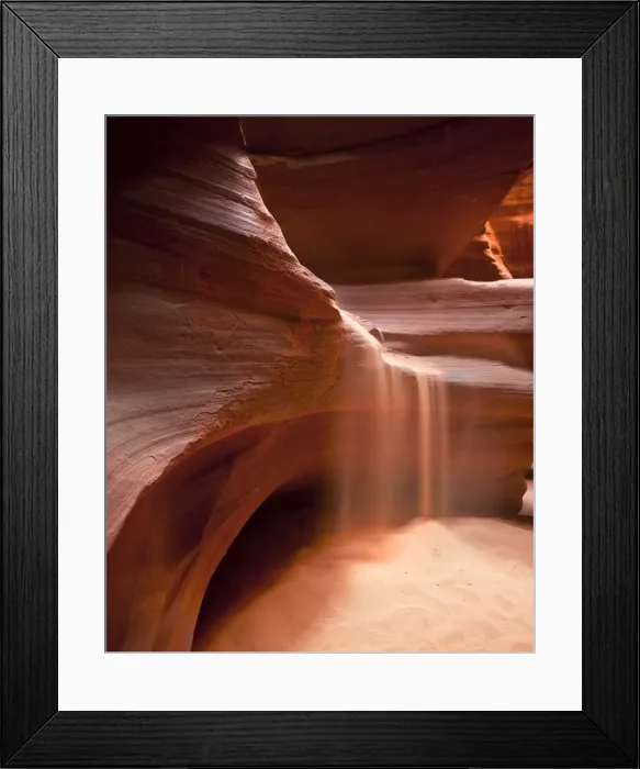 Framed Print : Running Sand, Upper Antelope Canyon, Arizona, Western united States of America Framed Print : Running Sand, Upper Antelope Canyon, Arizona, Western united States of America