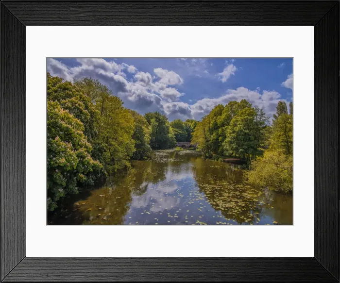 Framed Print : View of the Stour river