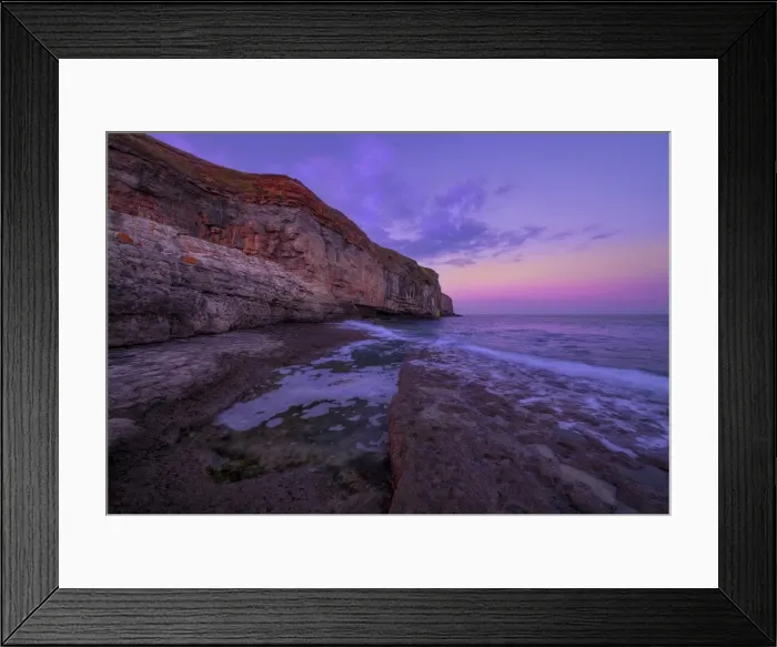 Framed Print : Dancing Ledge view