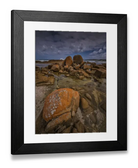 Framed Print : British Admiral beach, King Island, Bass Strait, Tasmania, Australia Framed Print : British Admiral beach, King Island, Bass Strait, Tasmania, Australia