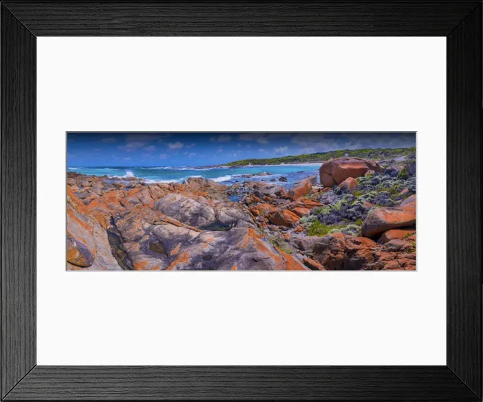 Framed Print : Coastal views, near Half Moon bay, King Island, Bass Strait, Tasmania, Australia Framed Print : Coastal views, near Half Moon bay, King Island, Bass Strait, Tasmania, Australia