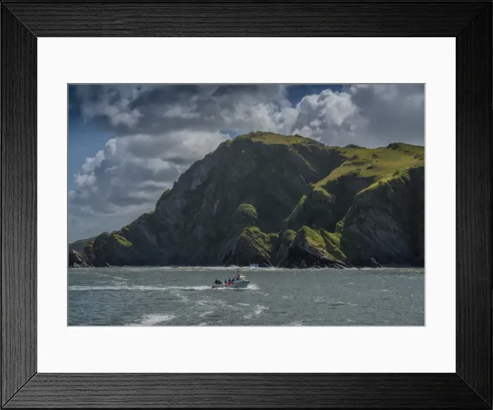 Framed Print : Ilfracombe coastline