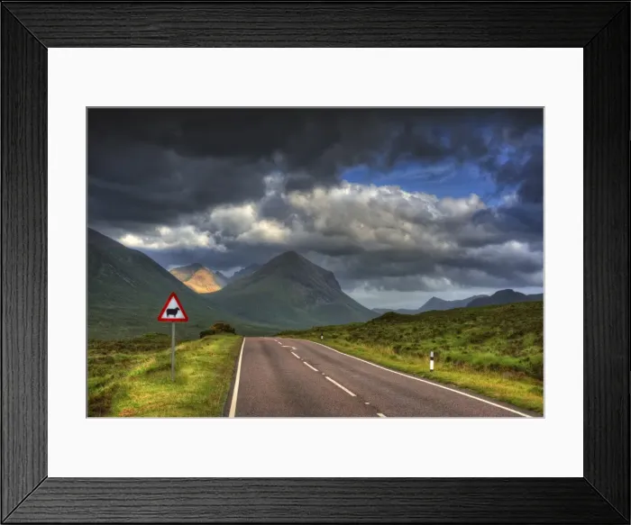 Framed Print : Road Scene Isle of Skye Framed Print : Road Scene Isle of Skye