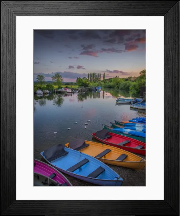 Framed Print : Frome river dusk