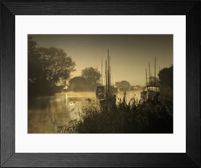 Framed Print : Frome river dawn Framed Print : Frome river dawn