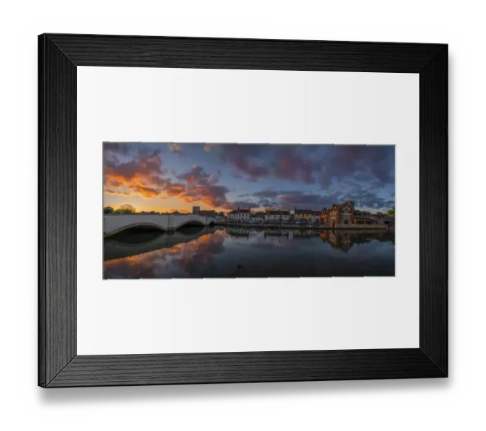 Framed Print : Wareham dusk