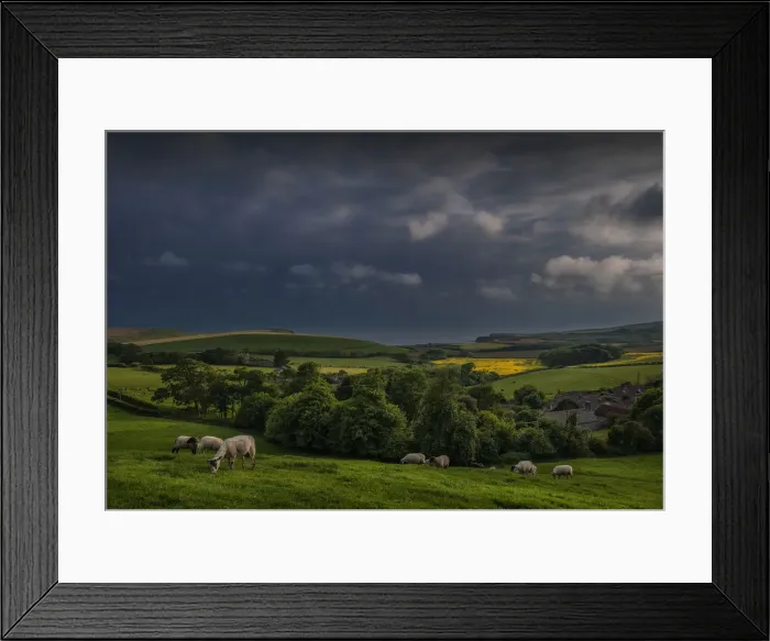 Framed Print : Kimmeridge Bay view