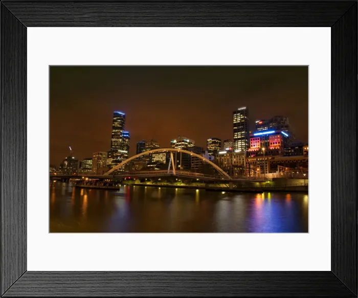 Framed Print : Yarra river reflections, Melbourne, Victoria, Australia