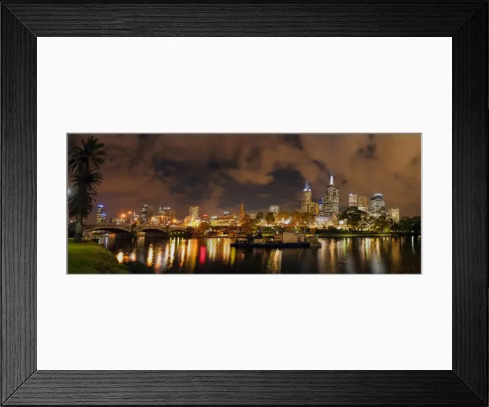 Framed Print : Yarra river reflections, Melbourne, Victoria, Australia