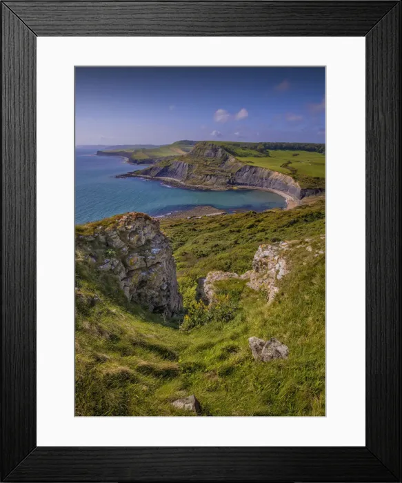 Framed Print : View to Chapmans pool Framed Print : View to Chapmans pool