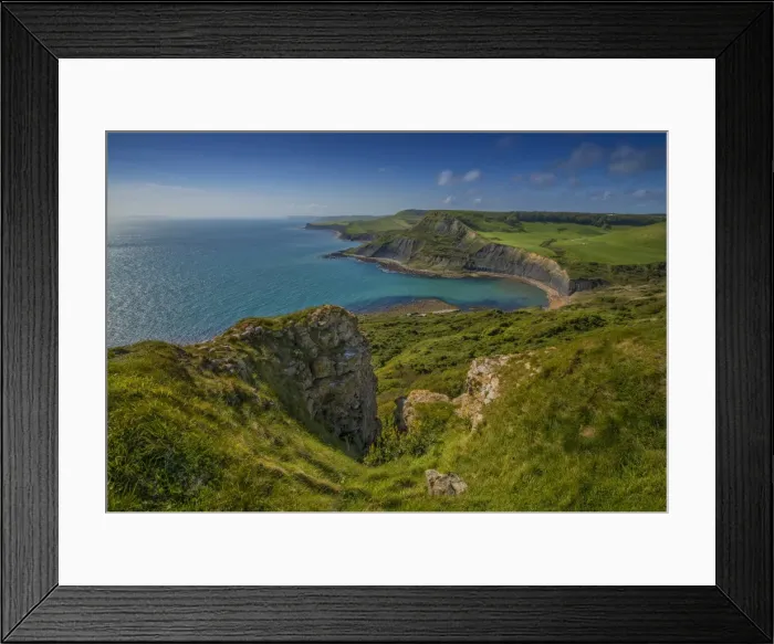 Framed Print : Chapmans pool and the Jurassic coast Framed Print : Chapmans pool and the Jurassic coast