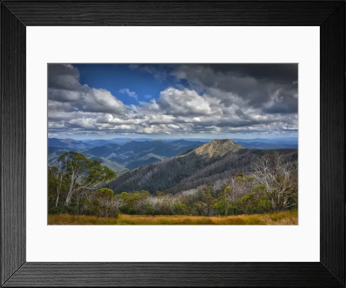 Framed Print : A view from near the Summit of Mount Buller, Victoria, Australia Framed Print : A view from near the Summit of Mount Buller, Victoria, Australia
