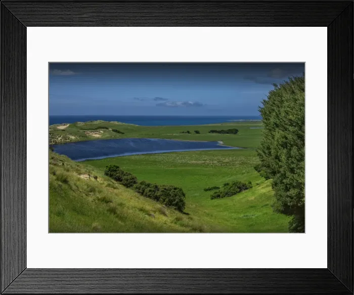 Framed Print : Wickham lake, King Island, Bass Strait, Tasmania, Australia