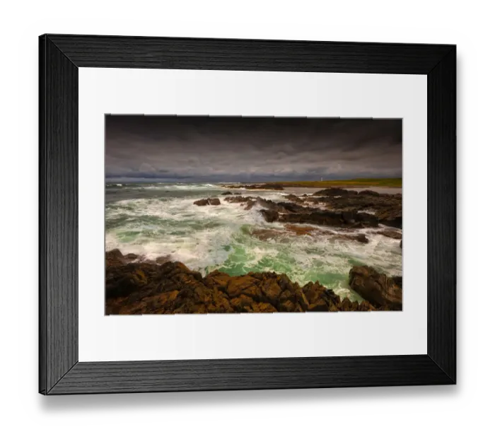 Framed Print : A view of the western coastline of King Island, Bass Strait, Tasmania, Australia