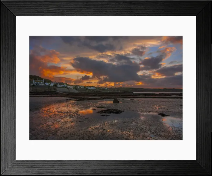 Framed Print : Marazion dawn