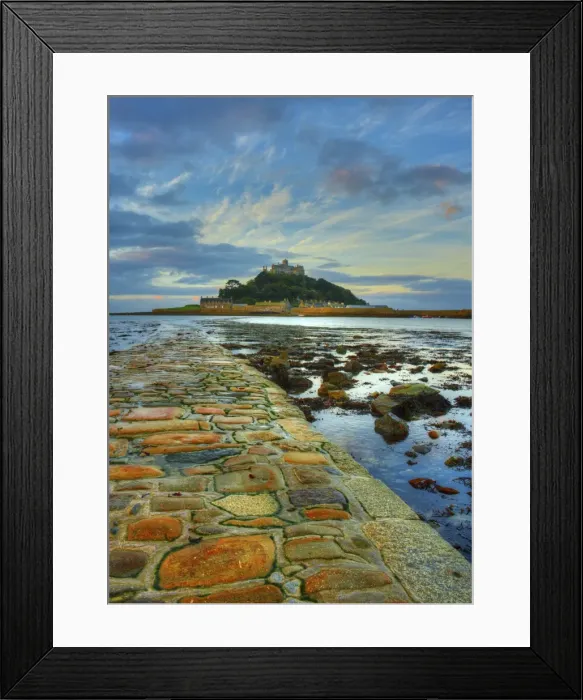 Framed Print : The walkway at St Michael mount