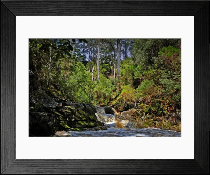 Framed Print : Yarra creek, King Island, Bass Strait, Tasmania, Australia