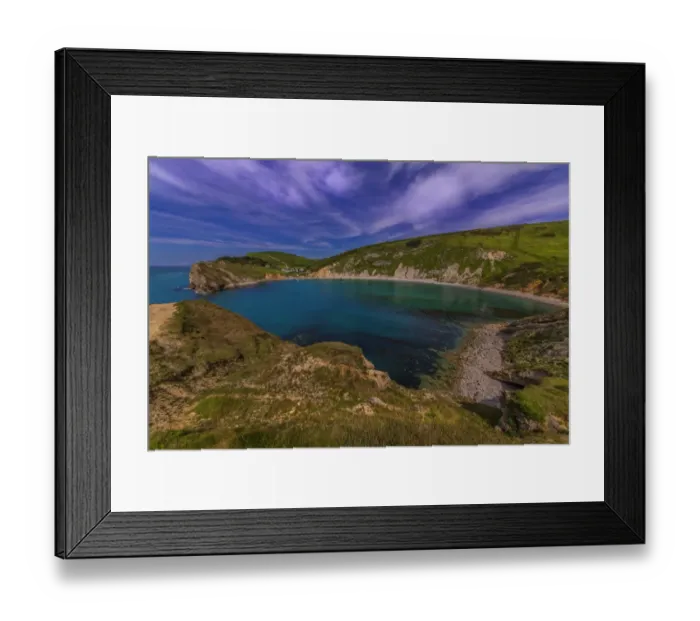 Framed Print : Lulworth cove view