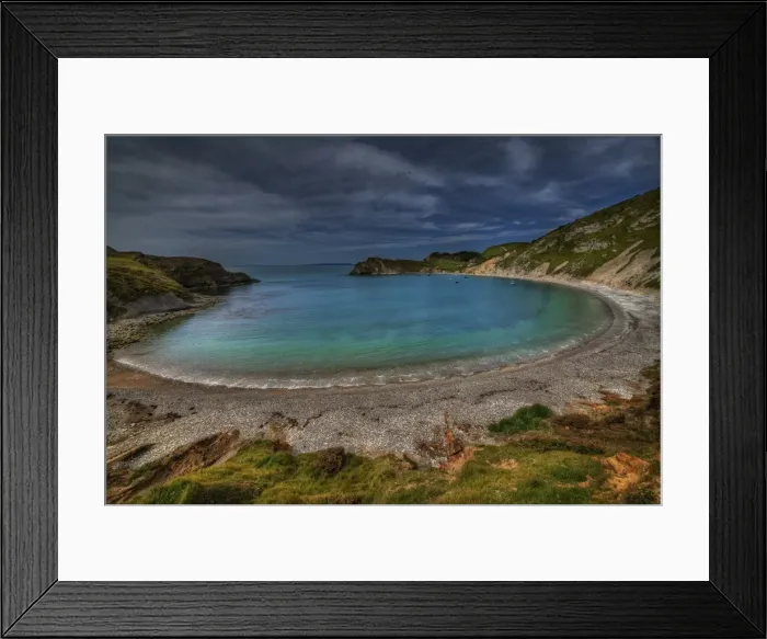Framed Print : Lulworth cove view