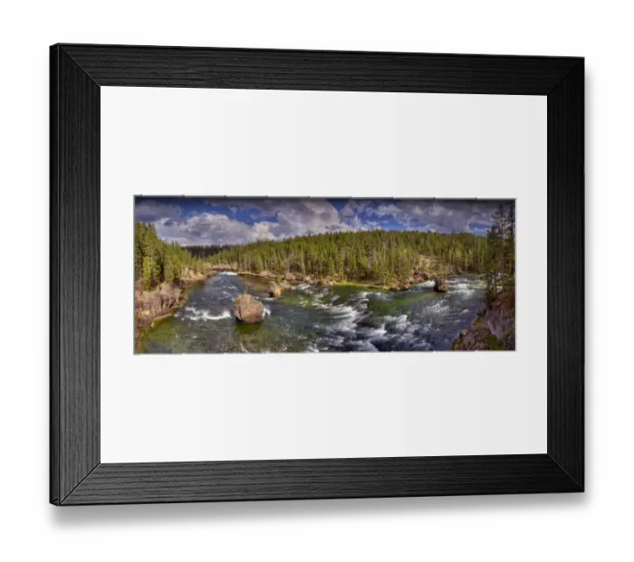 Framed Print : Yellowstone National Park, Wyoming, western United States of America