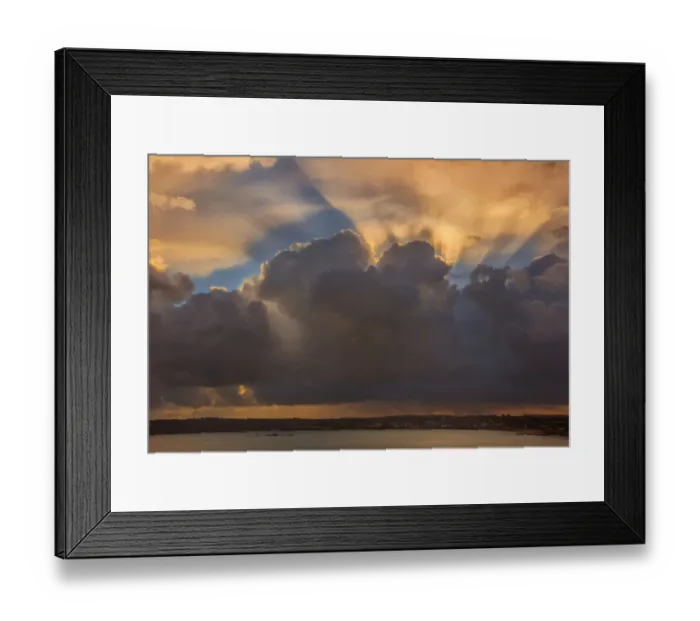 Framed Print : Cloudscape over Penzance