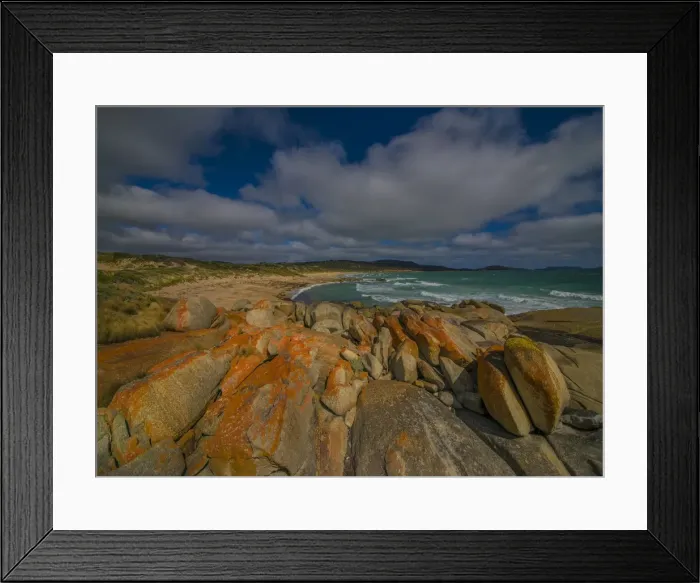 Framed Print : Marshall Bay coastline Framed Print : Marshall Bay coastline