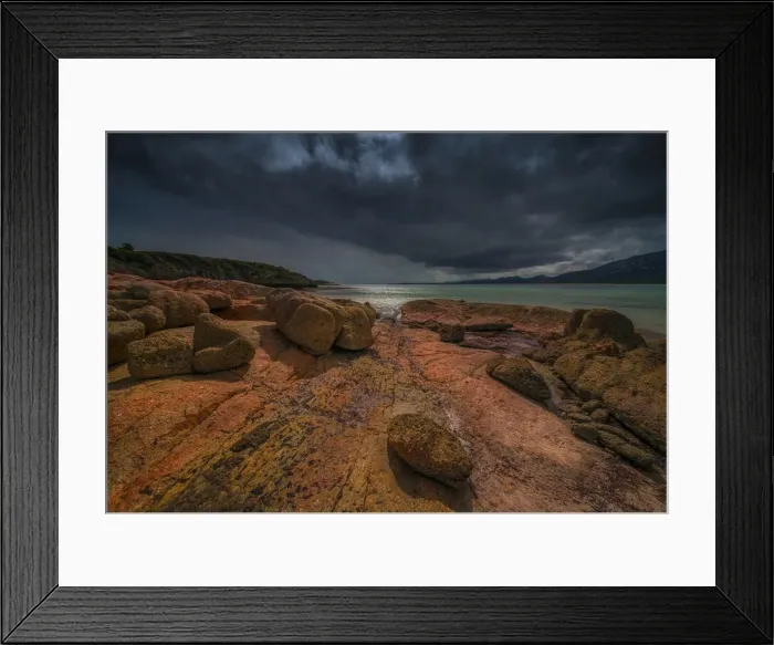 Framed Print : Boulders along Fotheringate Bay Framed Print : Boulders along Fotheringate Bay