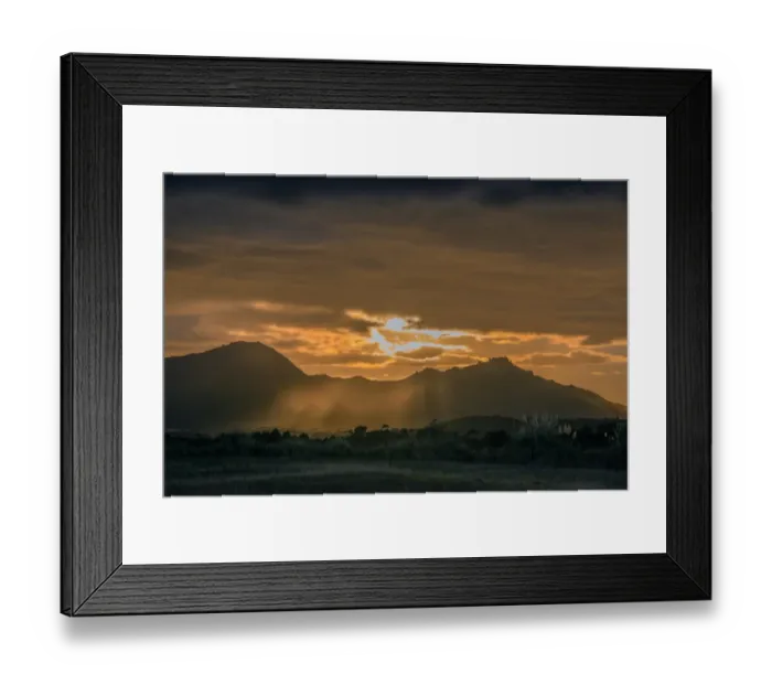 Framed Print : Dawn Rays. The first light of dawn in the rural countryside near Whitemark Framed Print : Dawn Rays. The first light of dawn in the rural countryside near Whitemark